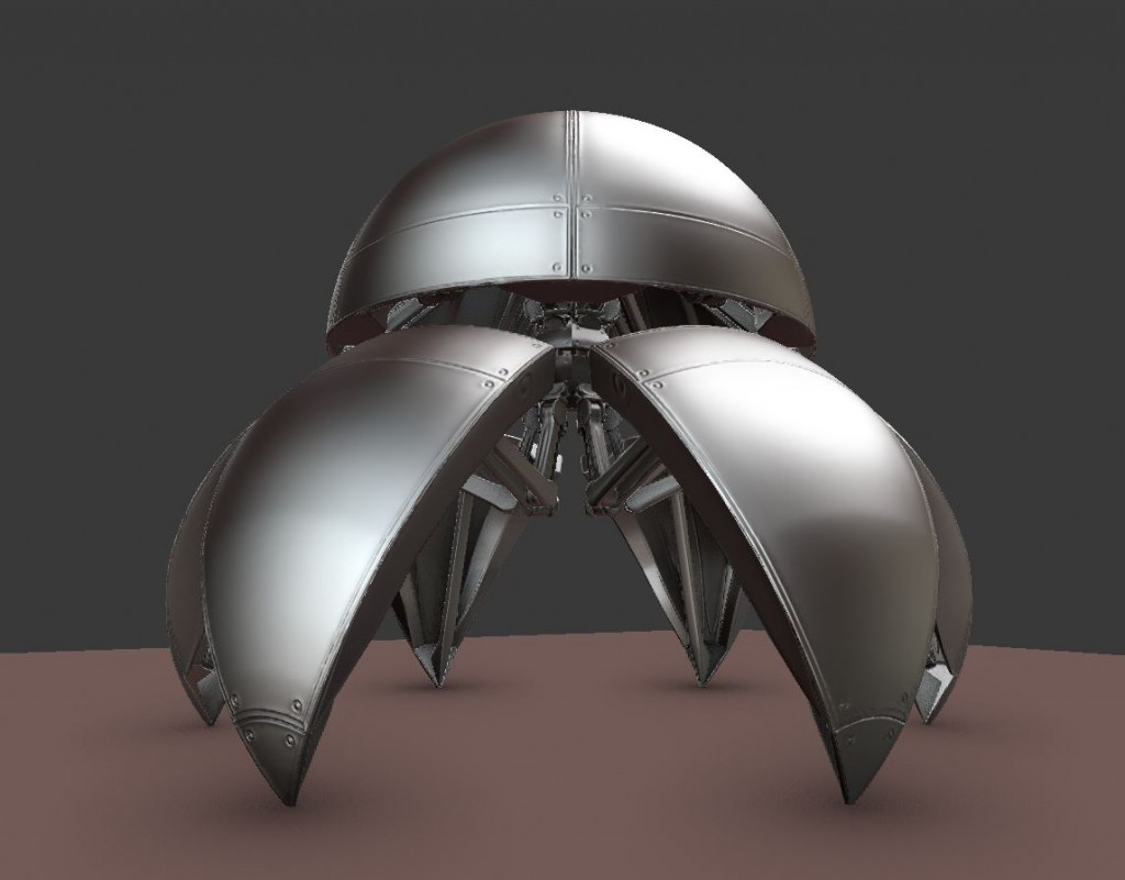 Sphere Bot High Poly Version preview image 1